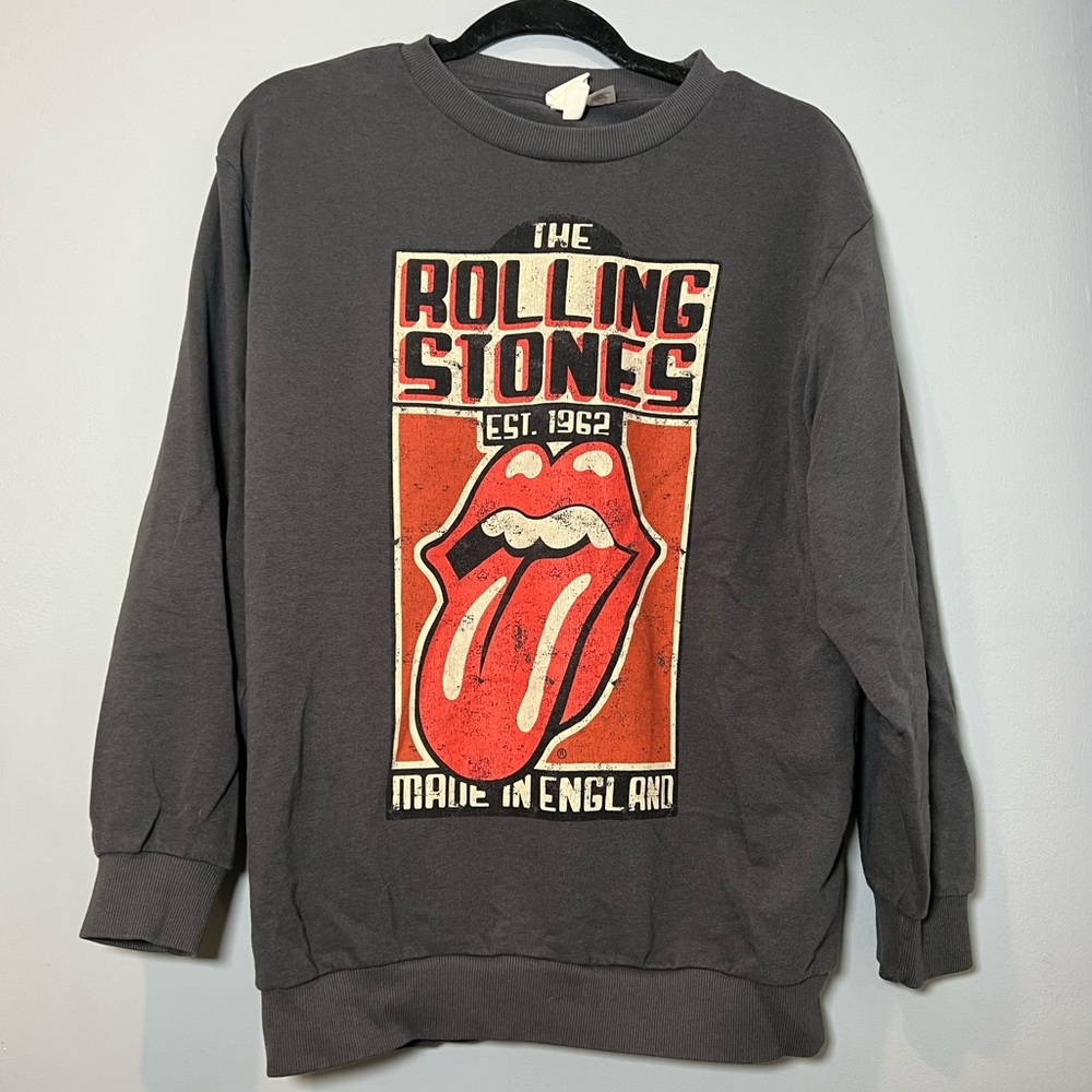 ROLLING STONES OVERSIZED CREWNECK SWEATER